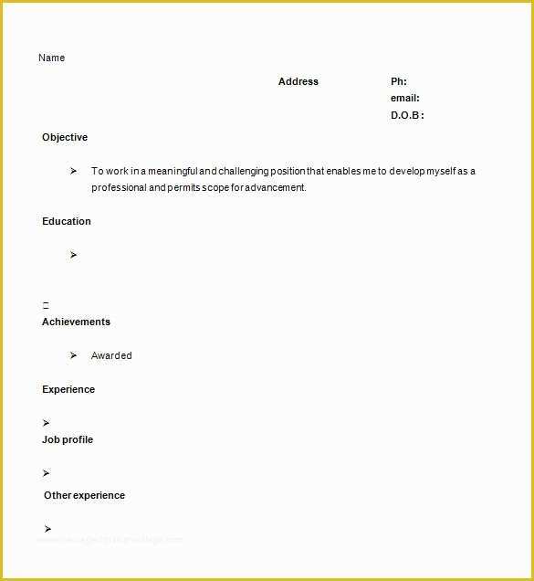 Free Resume Templates for Pages Of 41 E Page Resume Templates Free Samples Examples