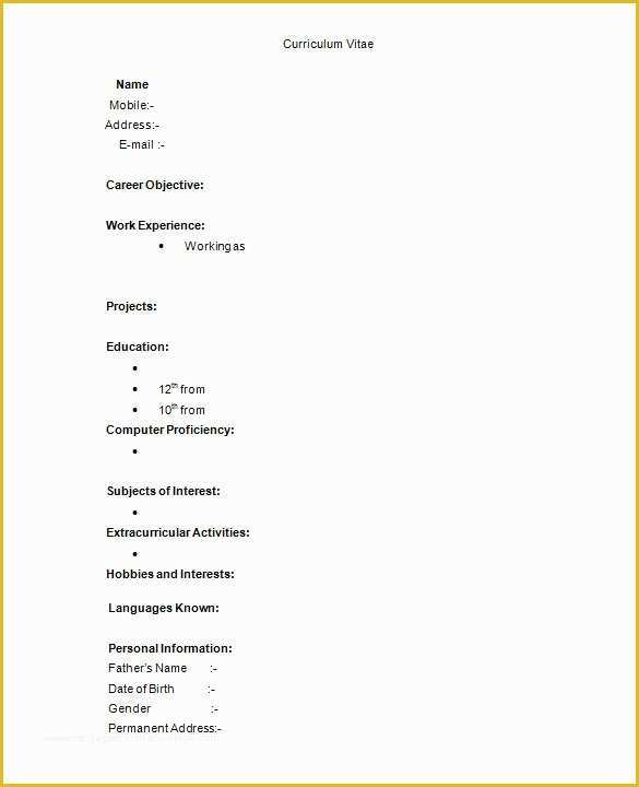 Free Resume Templates for Pages Of 41 E Page Resume Templates Free Samples Examples