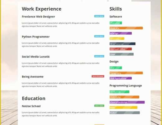 Free Resume Templates for Pages Of 41 HTML5 Resume Templates Free Samples Examples format
