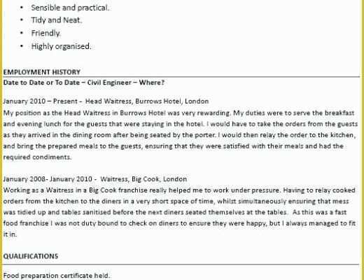 Free Resume Templates for Restaurant Servers Of Restaurant Server Resume Example Restaurant Server Resume