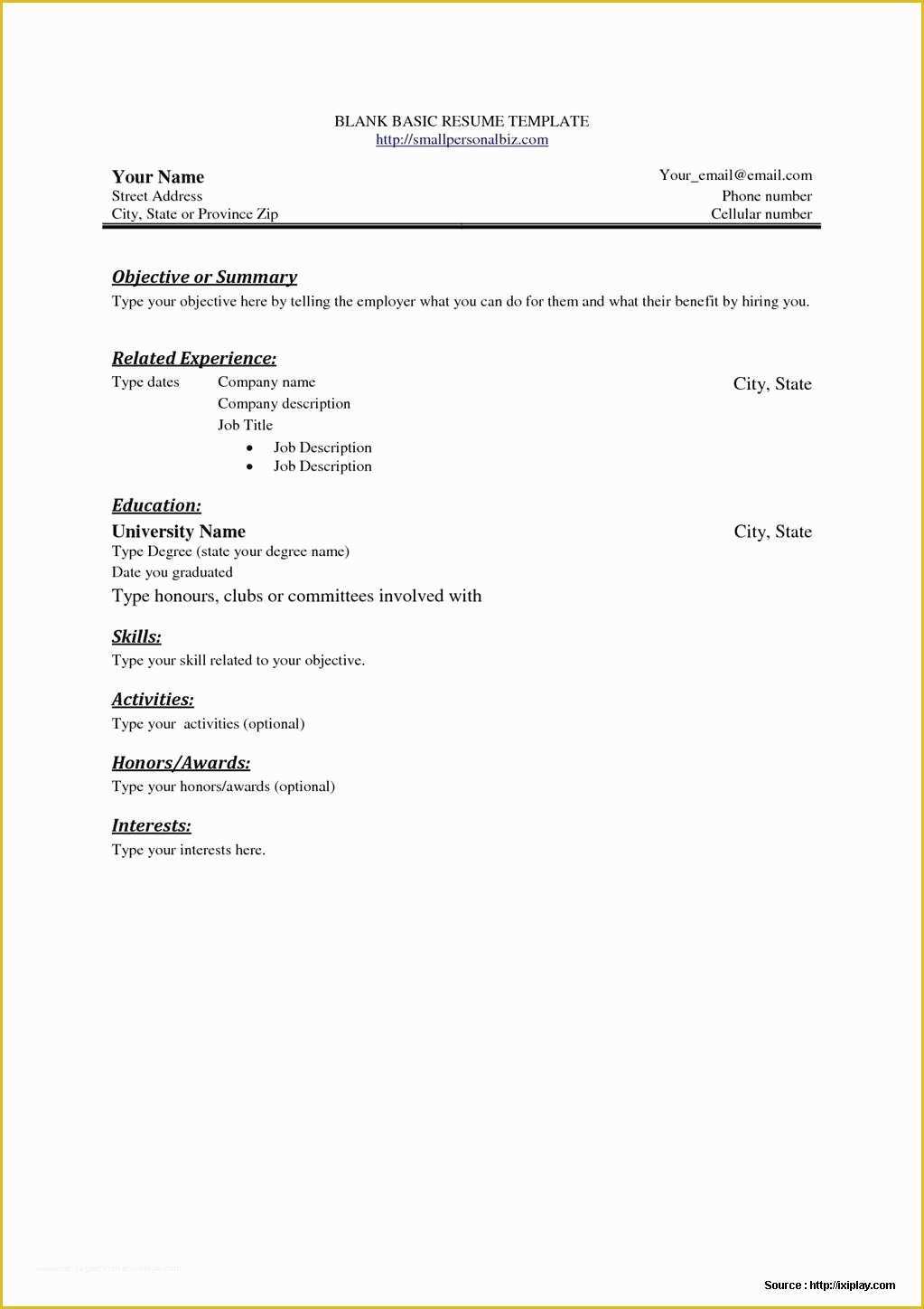 Free Resume Templates for Word Starter 2010 Of Free Resume Templates for Word Starter 2010 Resume