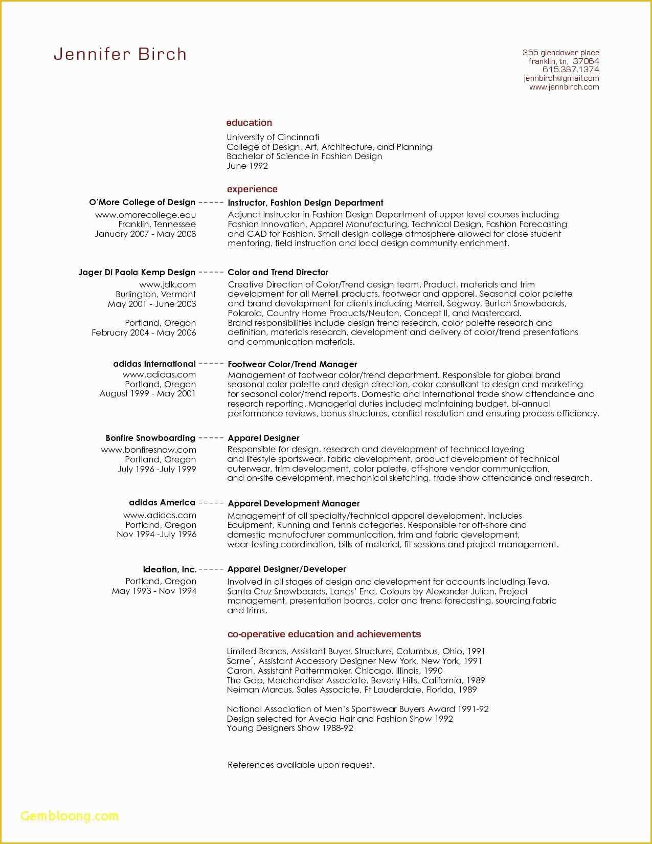 Resume Template For Word 2010