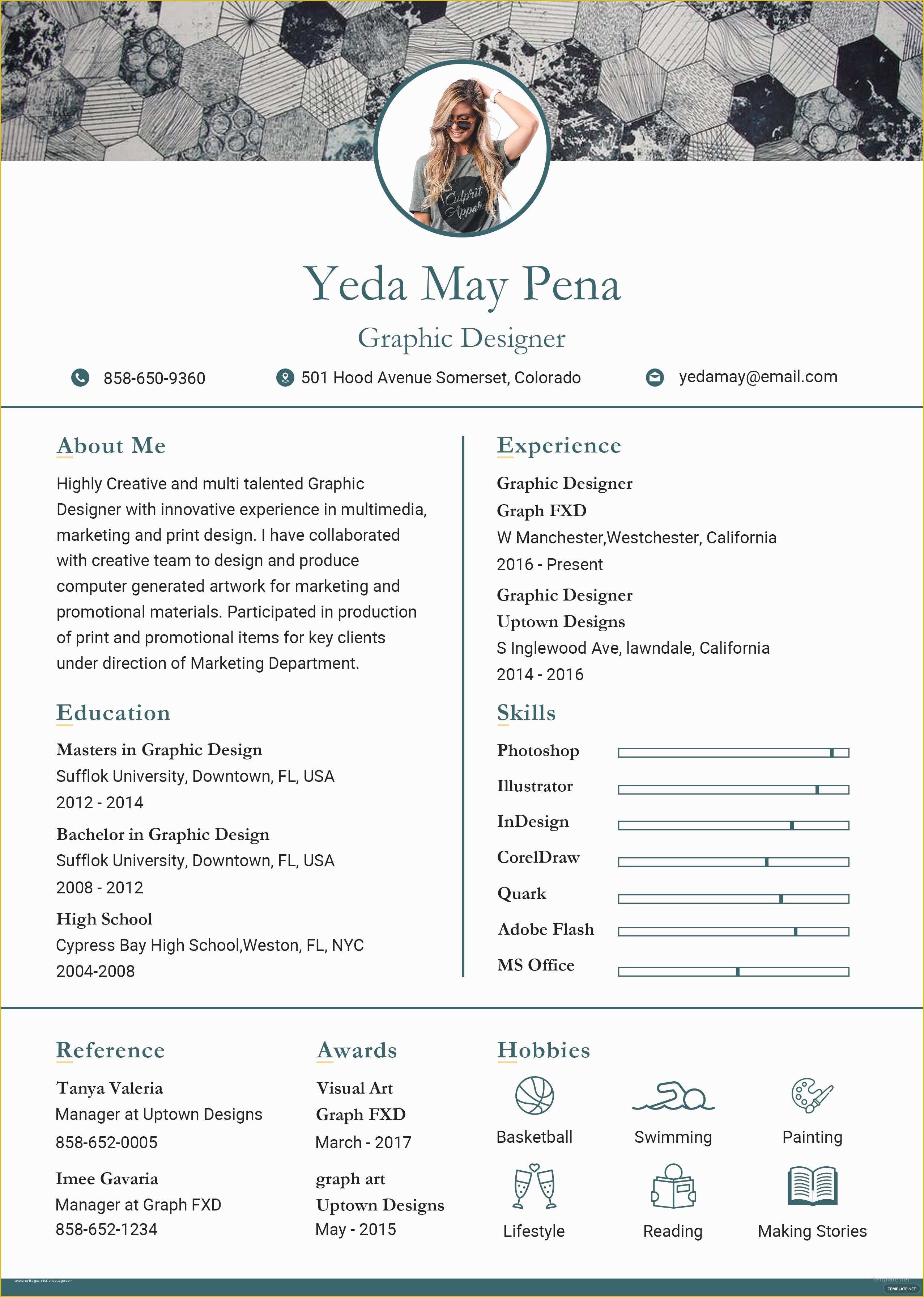 Free Resume Templates Free Of Free Modern Resume and Cv Template In Adobe Shop