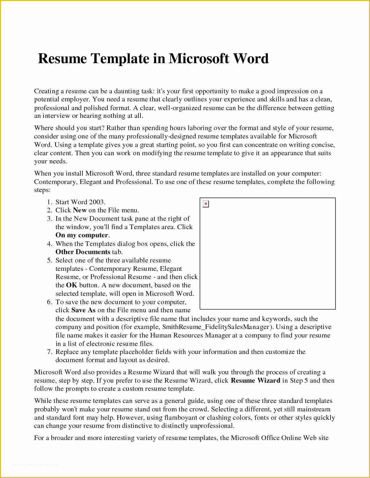 Free Resume Templates Microsoft Word 2007 Of Microsoft Word Resume Templates 2007 Best Free