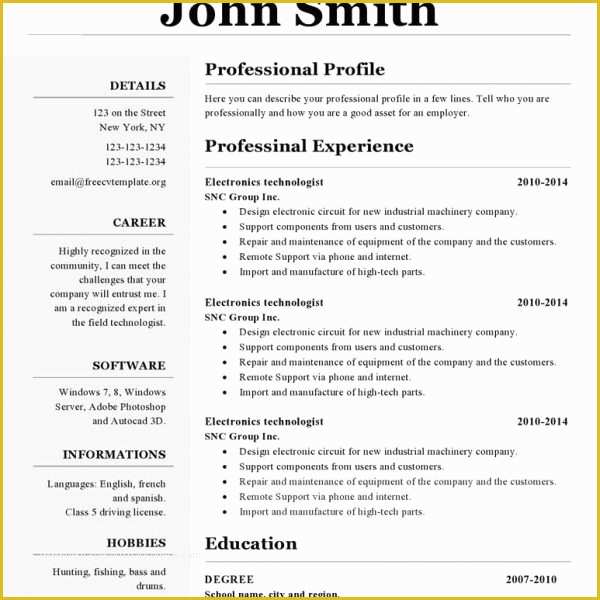 Free Resume Templates Open Office Writer Of Open Fice Resume Templates