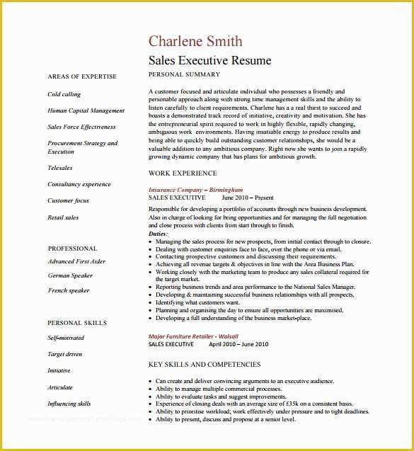 Free Resume Templates Pdf Of Executive Resume Template 11 Free Word Excel Pdf