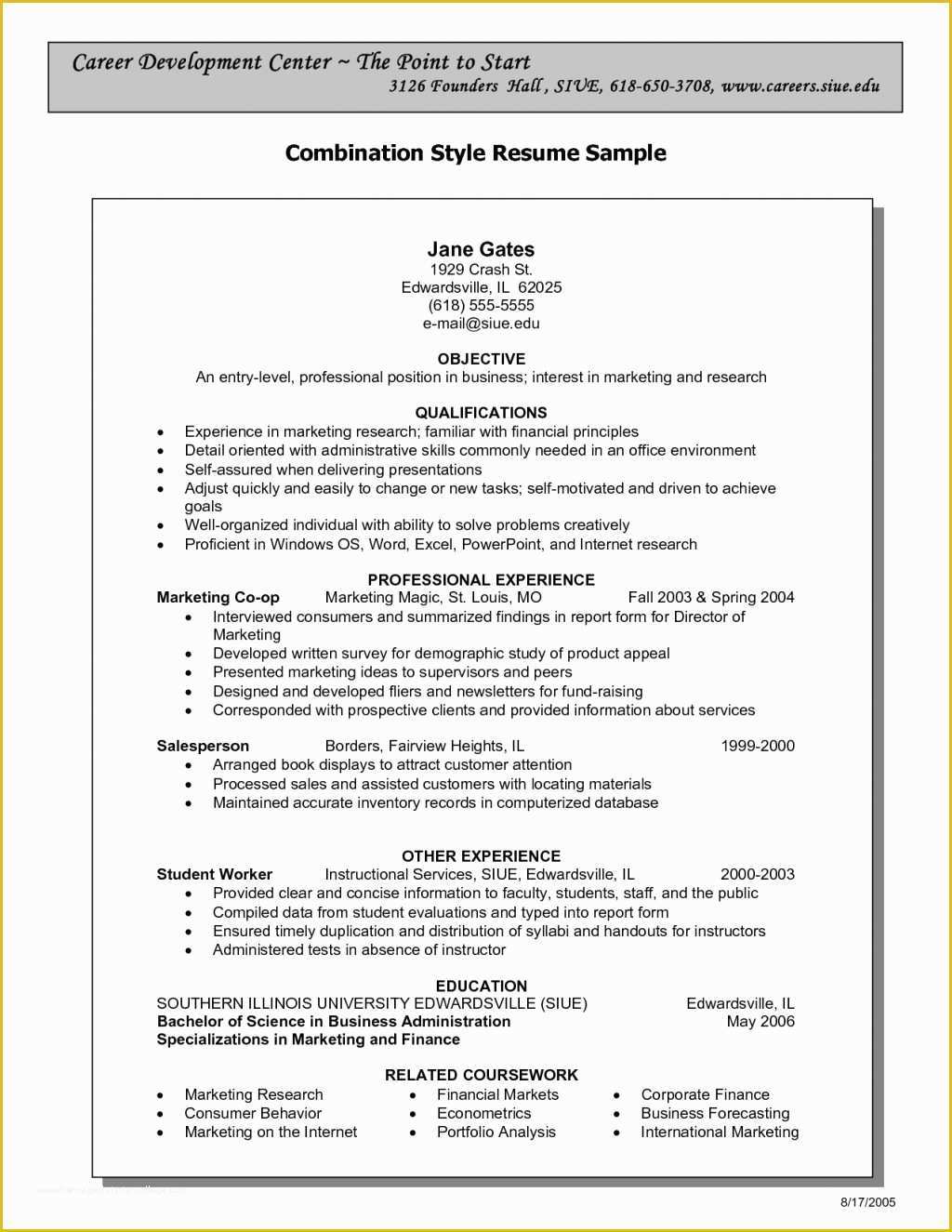 Free Resume Templates Pdf Of Resume and Template Chronological format Resume Template