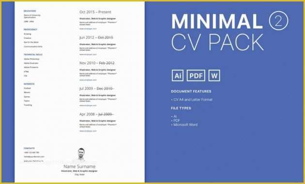 Free Resume Templates that are Actually Free Of Free Clean and Minimal Resume Template – Creativebooster