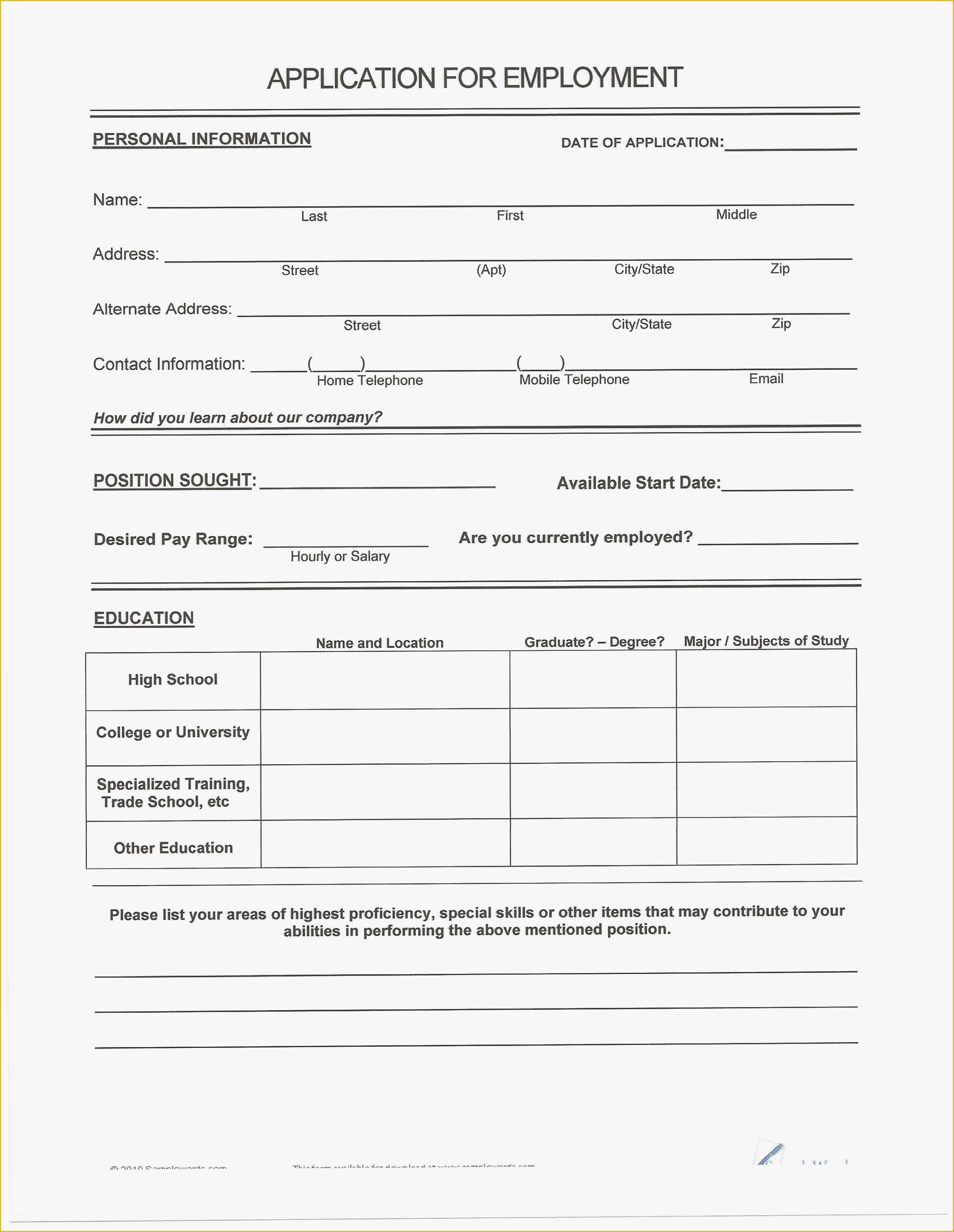 Free Resume Templates to Fill In and Print Of Resume and Template Free Resume forms to Fill Out Free