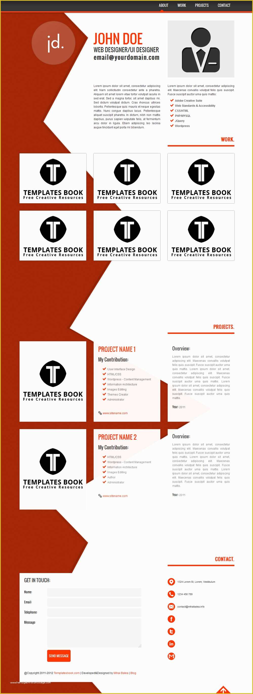 Free Resume Templates Websites Of 15 Best Free Line Resume Cv Website Templates and themes