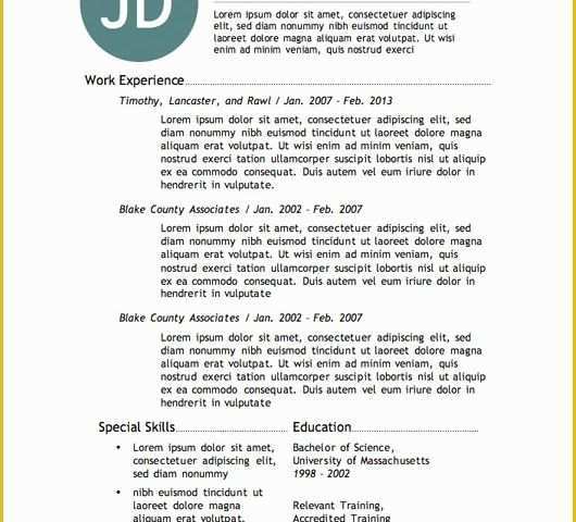 Free Resume Templates with Photo Of 12 Resume Templates for Microsoft Word Free Download