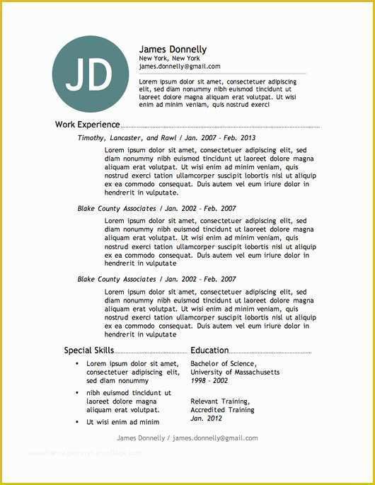45 Free Resume Templates with Photo
