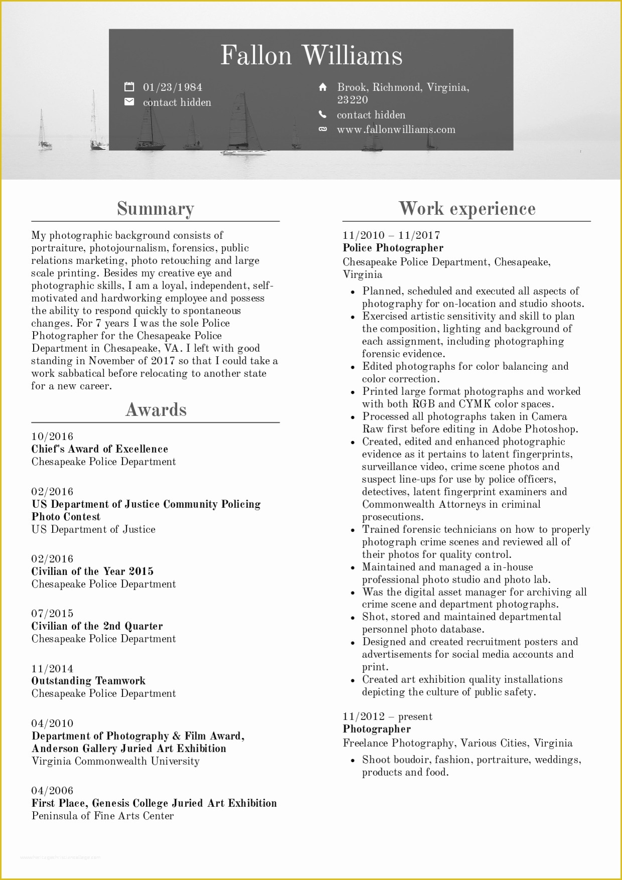 Free Resume Templates with Photo Of Resume Examples by Real People Editor Resume
