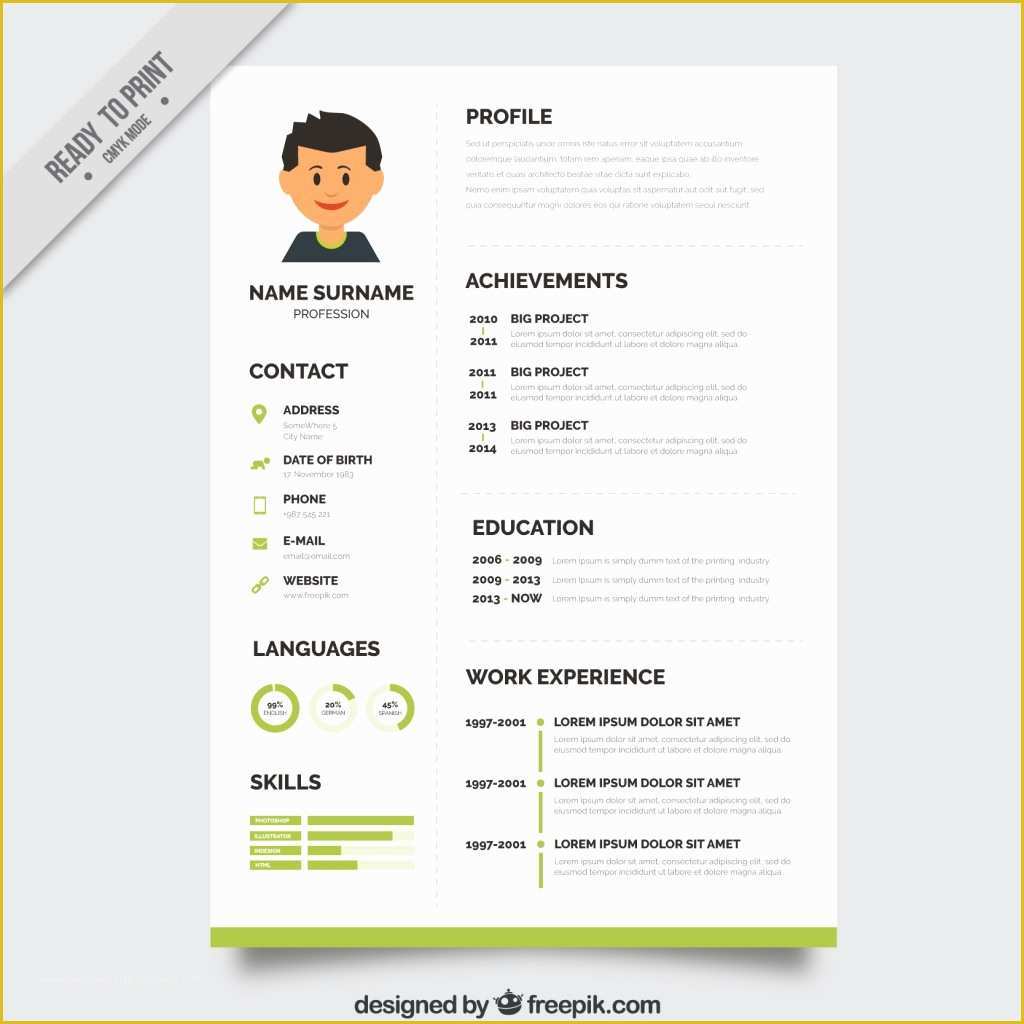 Free Resume Website Templates Download Of 10 top Free Resume Templates Freepik Blog