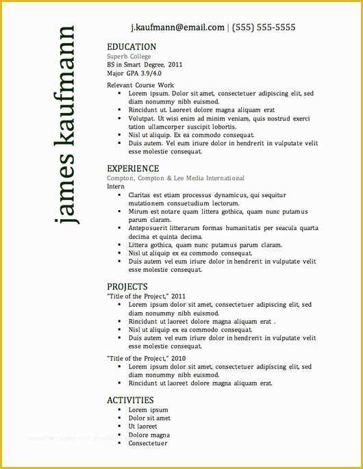 Free Resume Website Templates Download Of 12 Resume Templates for Microsoft Word Free Download