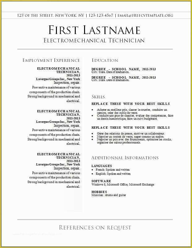  Free Resume Website Templates Download Of Download Free Resume Template 
