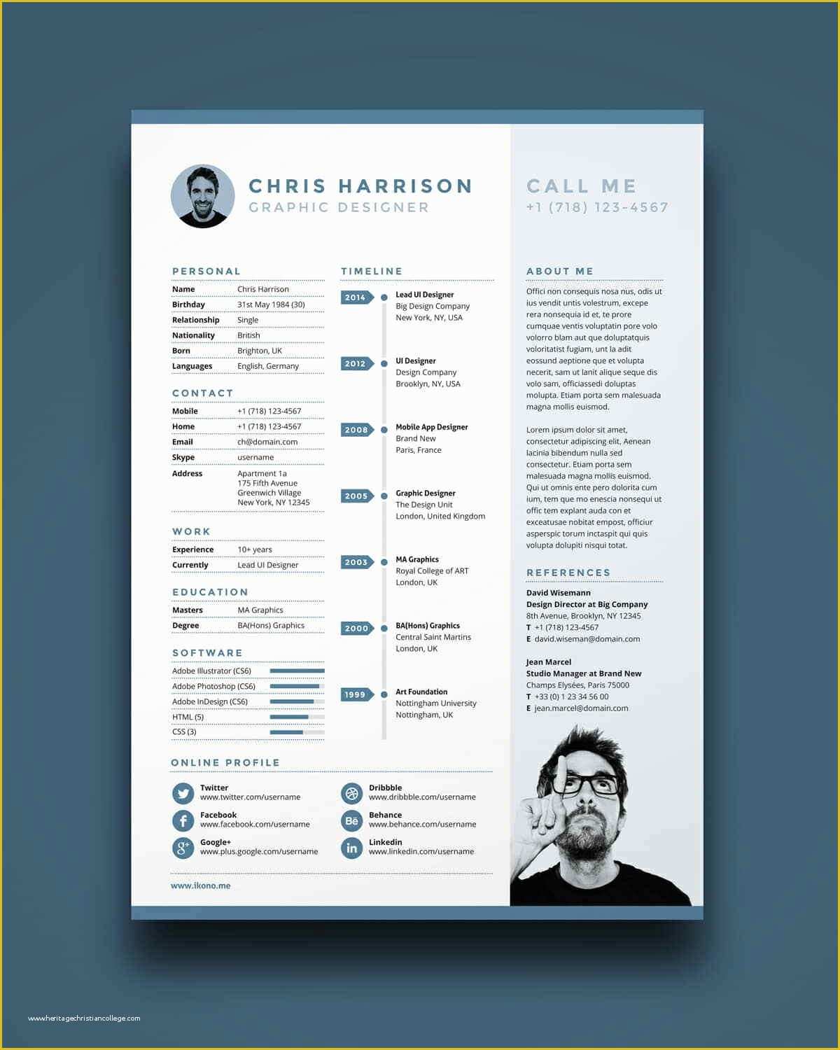 Free Resume Website Templates Download Of Free Resume Templates 17 Free Cv Templates to Download & Use