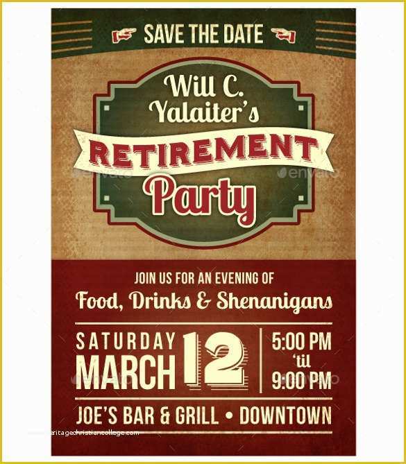 Free Retirement Flyer Template Word Of 11 Retirement Party Flyer Templates to Download