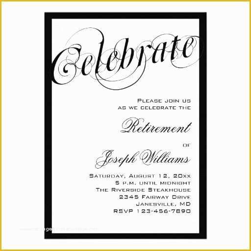 Free Retirement Flyer Template Word Of 15 Best Retirement Party Invitation Templates Images On