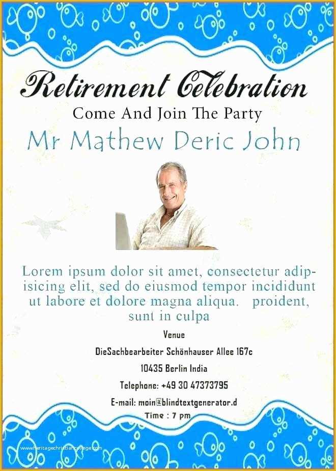 Free Retirement Flyer Template Word Of Retirement Flyer Template Publisher Retirement Party