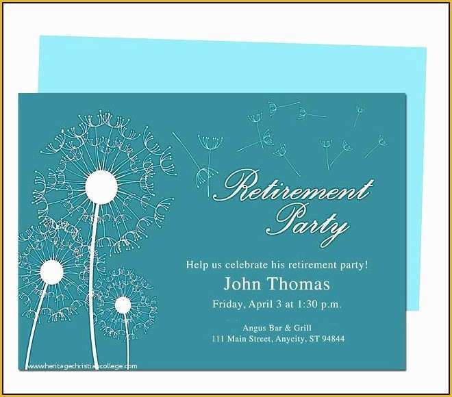 Free Retirement Flyer Template Word Of Retirement Party Flyer Template Word Template 2 Resume