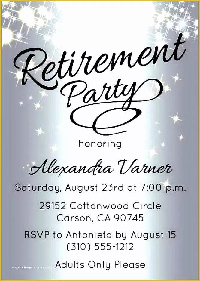 Free Retirement Flyer Templates Of 10 Retirement Party Invitation Template Sampletemplatess