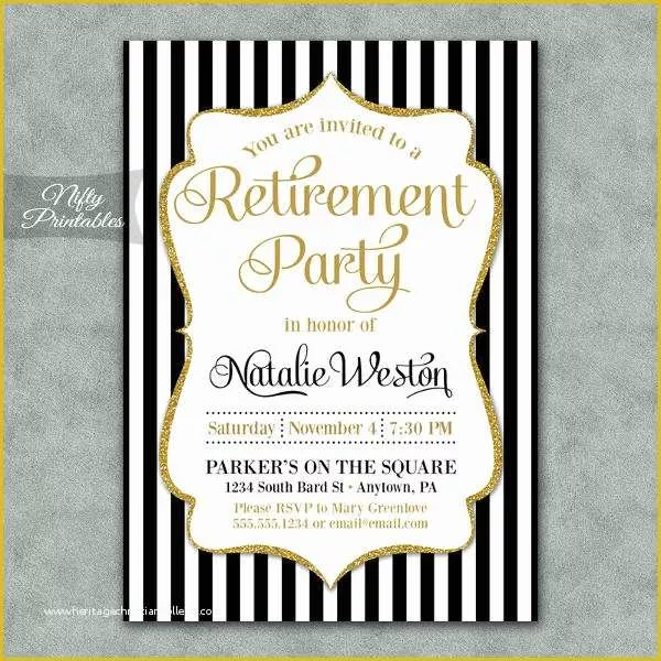 Free Retirement Flyer Templates Of 12 Retirement Party Invitations Psd Ai