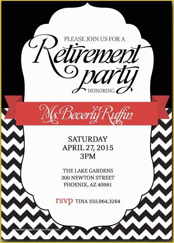 Free Retirement Flyer Templates Of 25 Retirement Invitation Templates Psd Vector Eps Ai