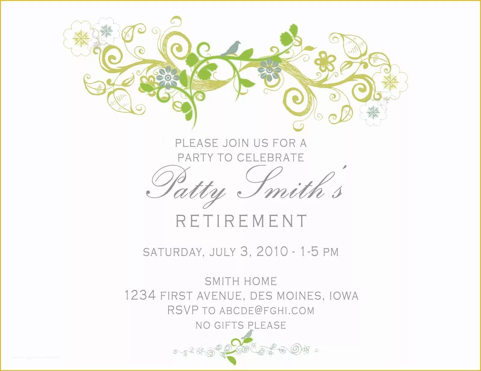 Free Retirement Flyer Templates Of Idesign A Retirement Party Invitation