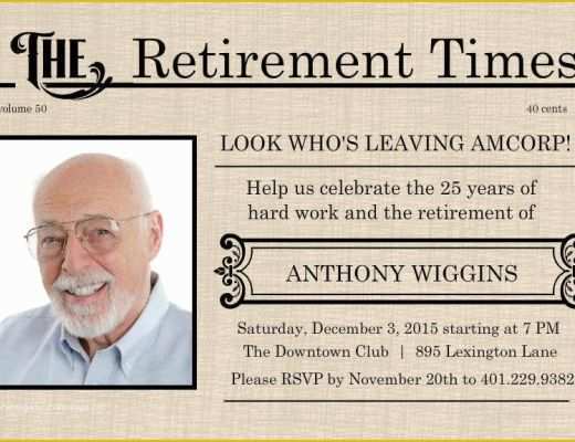 Free Retirement Flyer Templates Of Retirement Flyer Template Free