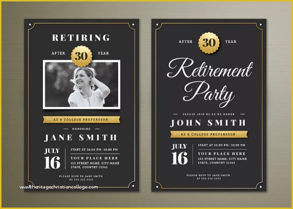 Free Retirement Party Invitation Flyer Templates Of 15 Retirement Party Invitation & Flyer Templates Xdesigns