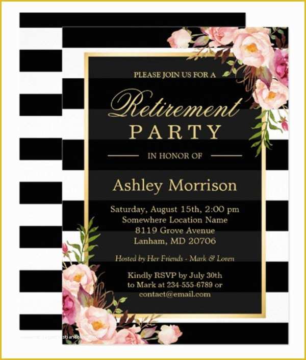 Free Retirement Party Invitation Flyer Templates Of 32 Retirement Party Invitation Templates Free Psd