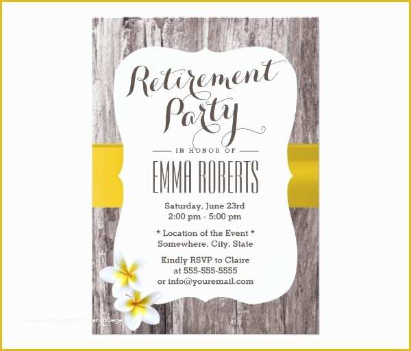 Free Retirement Party Invitation Flyer Templates Of 36 Retirement Party Invitation Templates Psd Ai Word