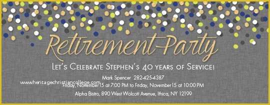 Free Retirement Party Invitation Flyer Templates Of Free Retirement and Farewell Party Invitations
