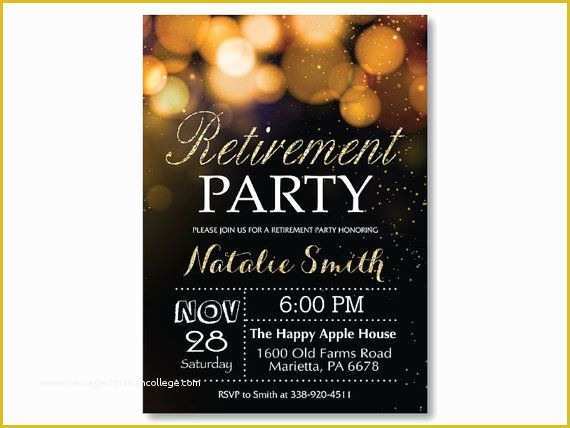 Free Retirement Party Invitation Flyer Templates Of Invitations Retirement Party Free Printable