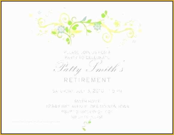 Free Retirement Party Invitation Templates for Word Of Retirement Party Flyer Template Word Template 2 Resume