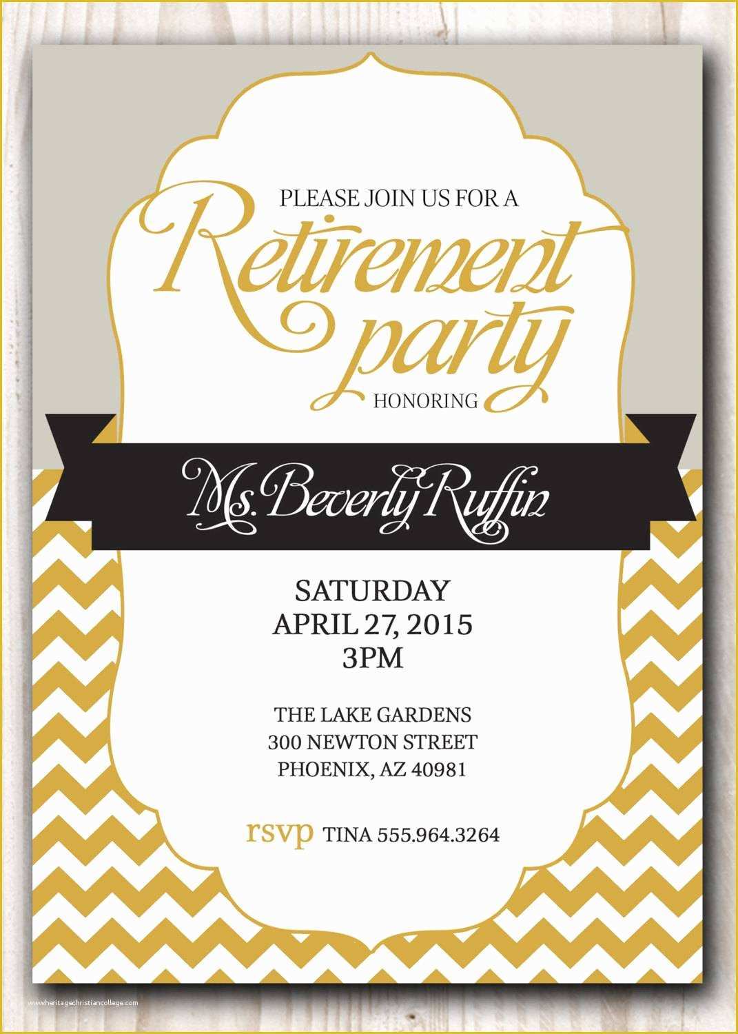 Free Retirement Party Invitation Templates for Word Of Retirement Party Invitation Template