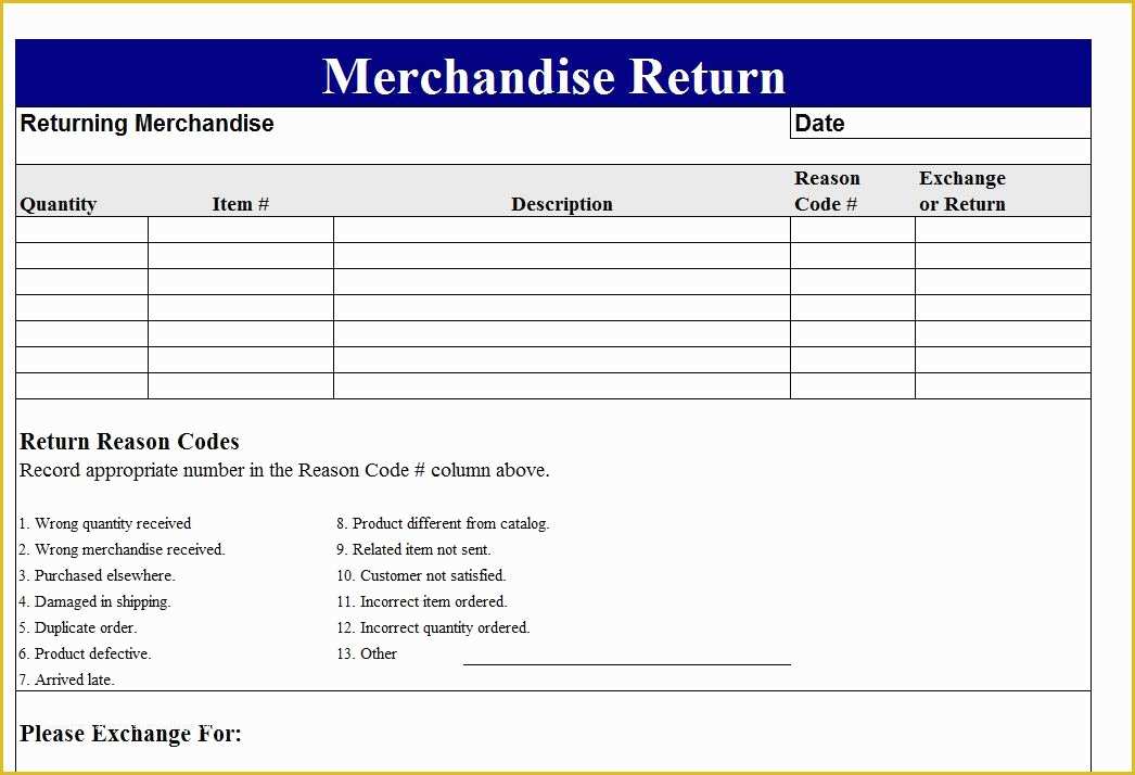 Free Return Authorization form Template Of Return Merchandise Authorization form Template