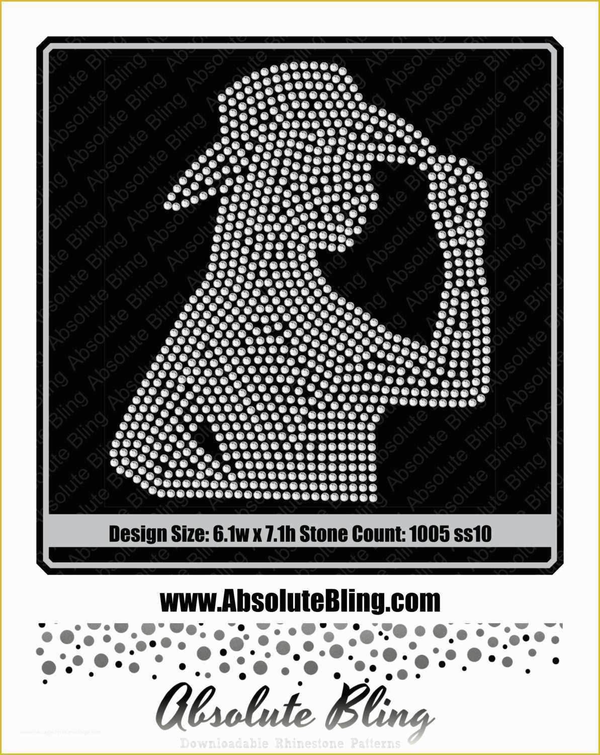 Free Rhinestone Templates for Silhouette Of Cowgirl Tipping Her Hat Silhouette Rhinestone Template for