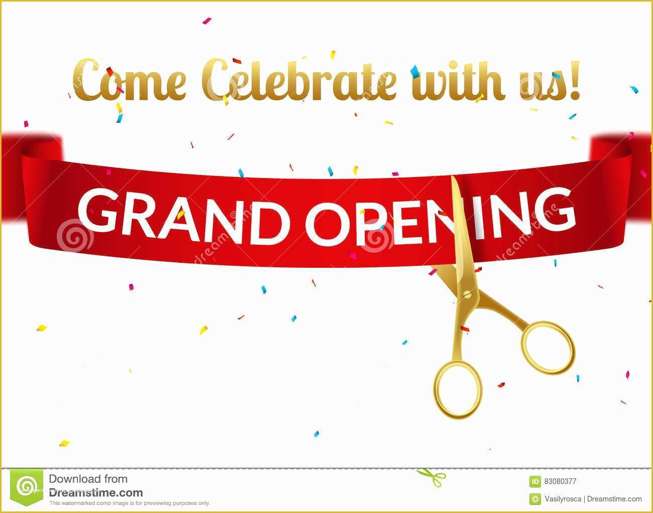 Free Ribbon Cutting Template Of Grand Opening Invitation Template Free Opening event