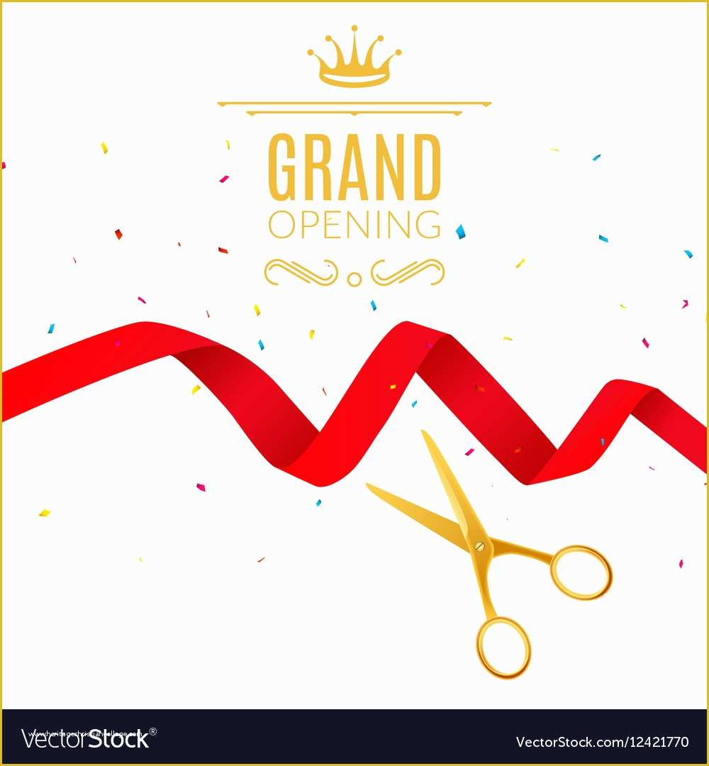 Free Ribbon Cutting Template Of Grand Opening Template Idealstalist