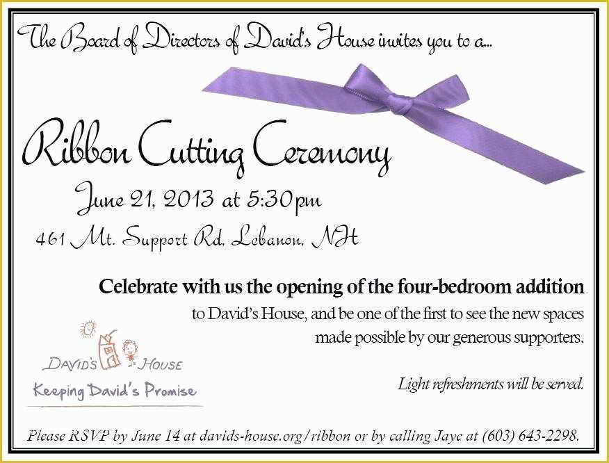 Free Ribbon Cutting Template Of Ribbon Cutting Ceremony Program Template