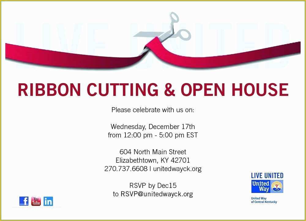 Free Ribbon Cutting Template Of Ribbon Cutting Invitation Templates Ribbon Cutting