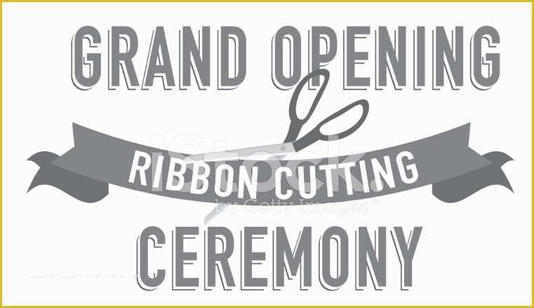 Free Ribbon Cutting Template Of Ribbon Cutting Word Design Template Stock Photos