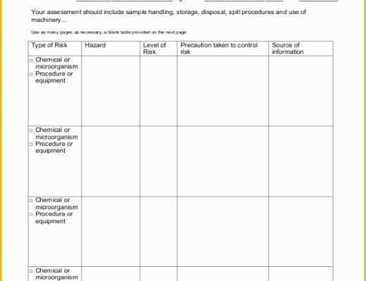 Free Risk assessment Template Of Sample Risk assessment form 18 Free Documents In Word Pdf