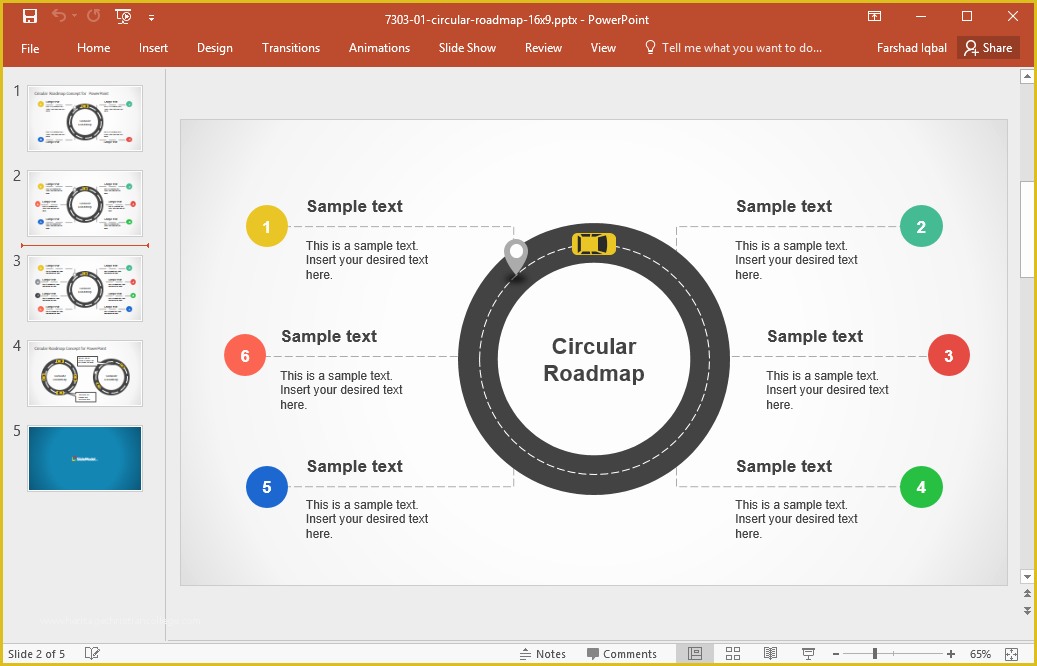 Free Roadmap Template Of Best Roadmap Templates for Powerpoint