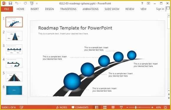 Free Roadmap Template Of Template for Roadmap Presentation