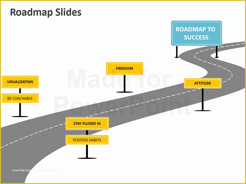 Free Roadmap Template Powerpoint Of Powerpoint Roadmap Analogy Template Editable Slides