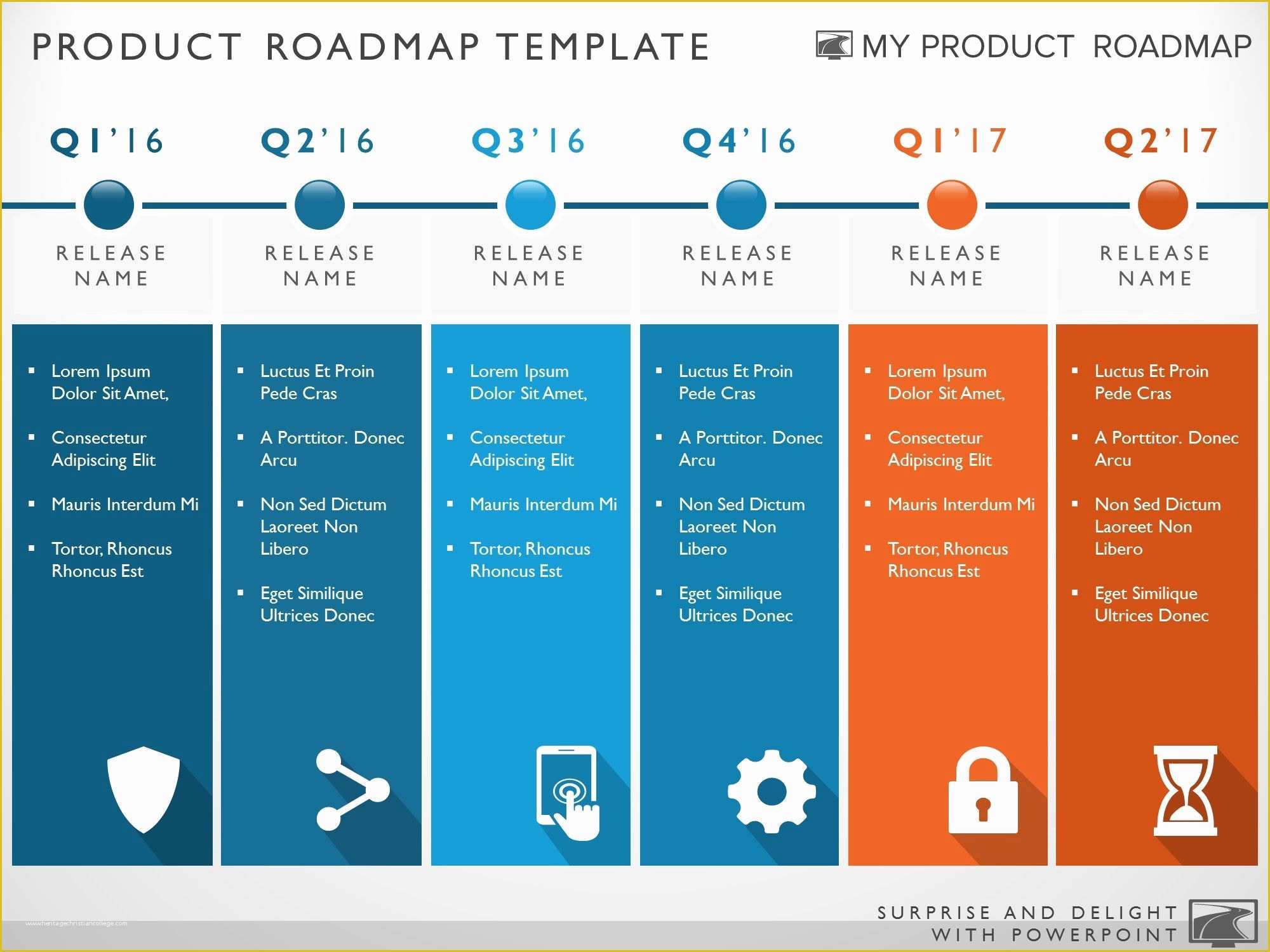 Free Roadmap Template Powerpoint Of Six Phase Development Planning Timeline Roadmapping