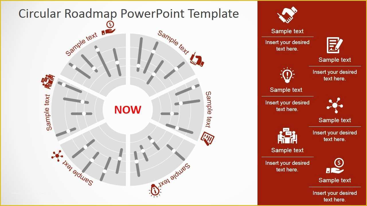 Free Roadmap Timeline Template Of Circular Roadmap Powerpoint Template Slidemodel